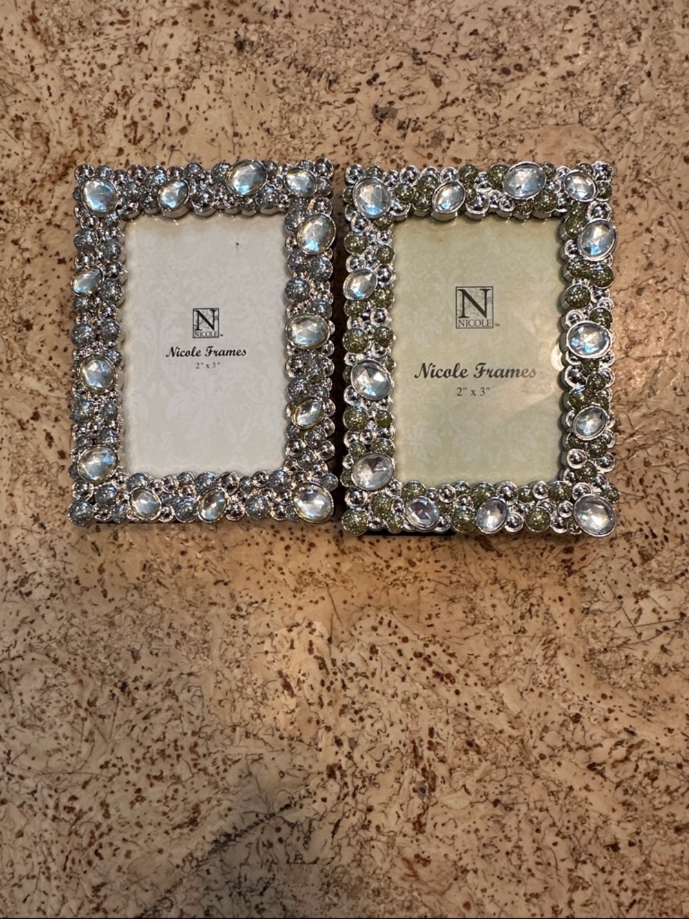 Crystal-Embellished 2x3 Photo Frame - Silver